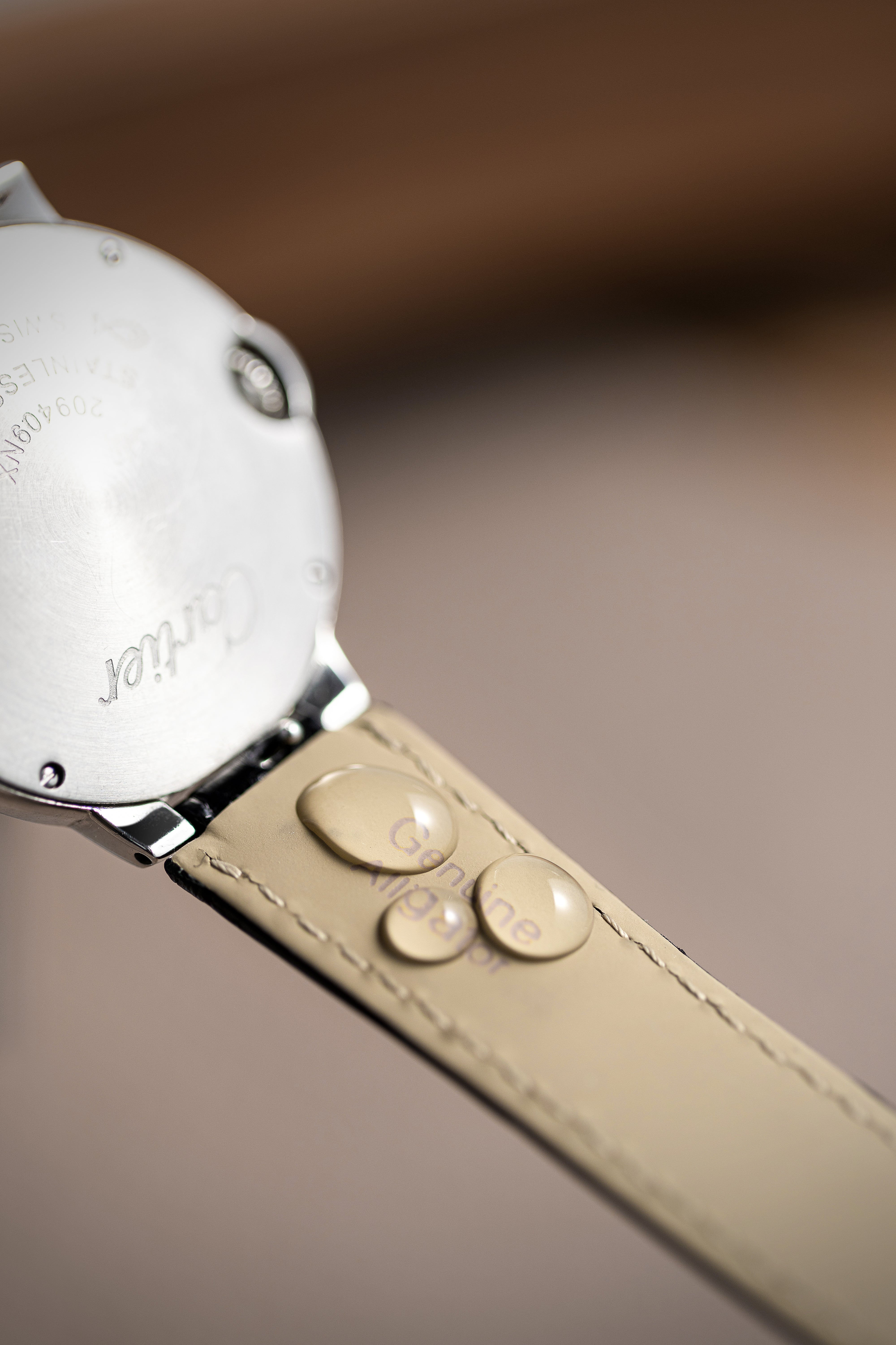 Black Quick-Release Nile Crocodile Straps for Cartier Ballon Bleu
