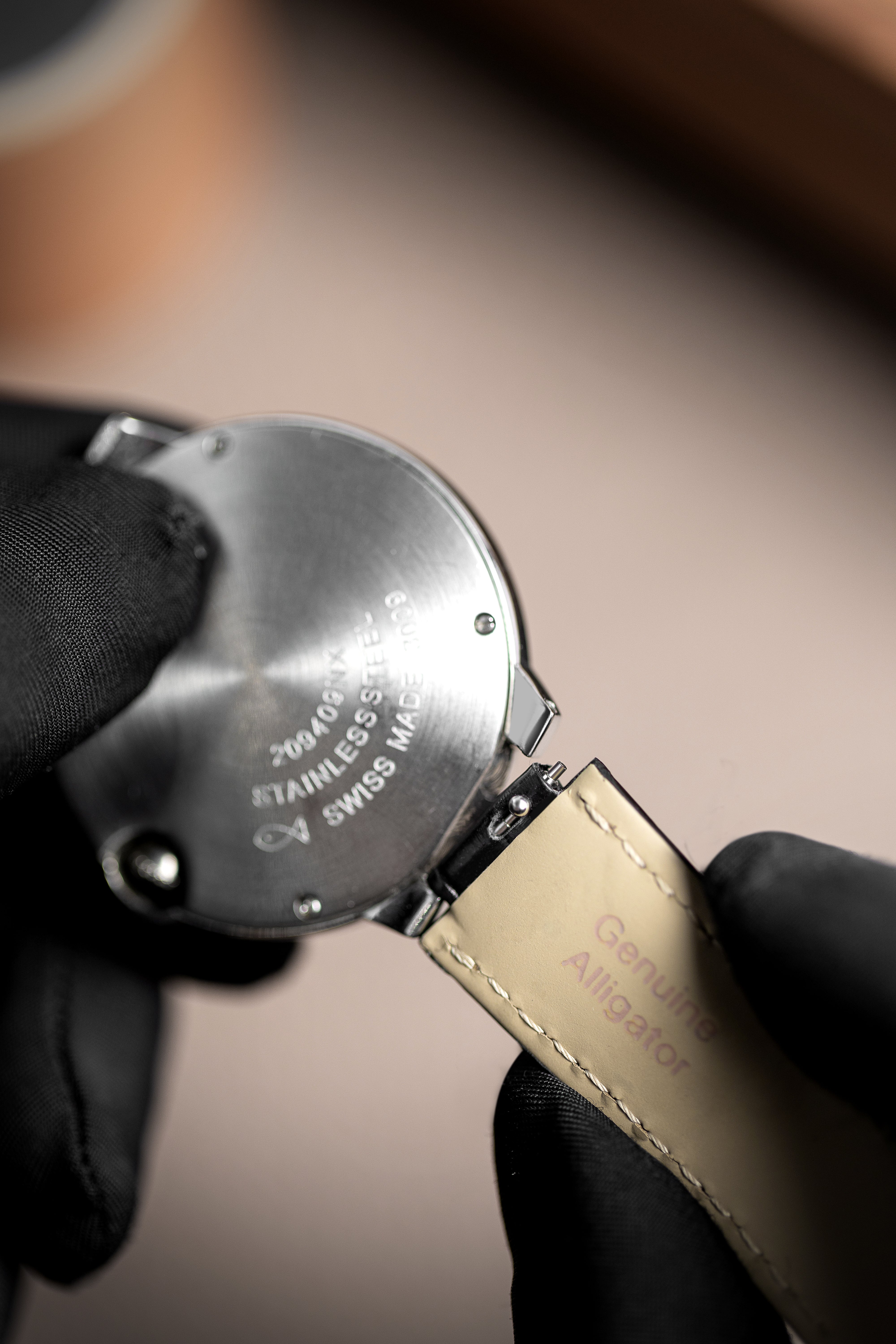 Black Quick-Release Nile Crocodile Straps for Cartier Ballon Bleu