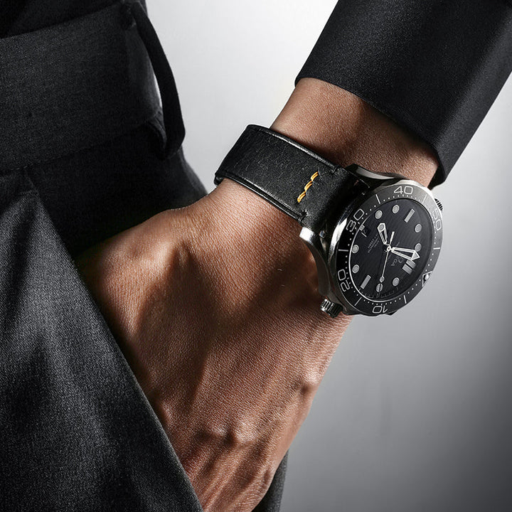Black Pilot Pueblo Leather Strap