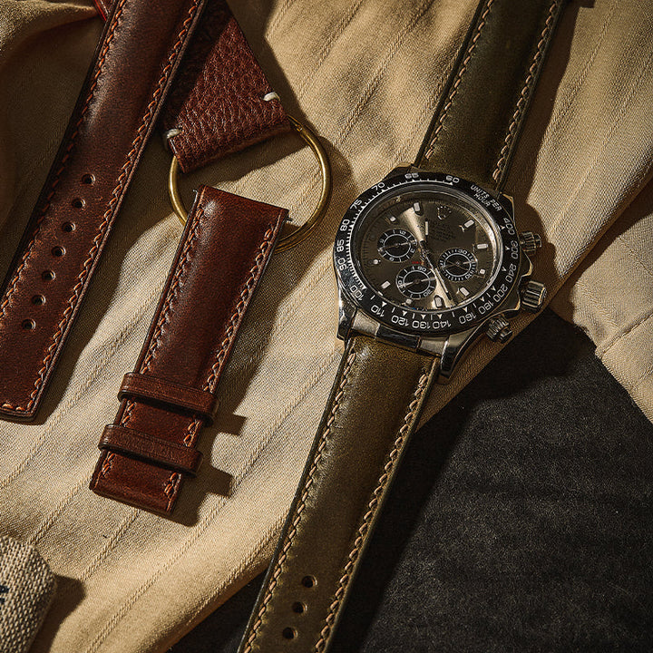 Grey Knight Crazy Horse Leather Strap